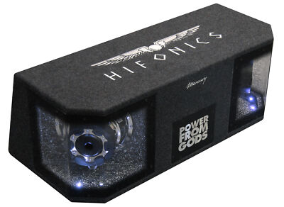 HIFONICS Dual Bass Woofer Bandpass Gehäuse Subwoofer Bassbox 20cm MR-8DUAL