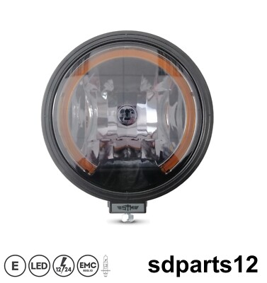 Scheinwerfer Halogen 12V 24V Rauch Projektor Lang Tragend+Nachtlicht LED Orange