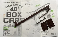 Athearn HO 40’ Box Car Parts - Doors, Door Guides & Roof-walk Value Pack NOS!