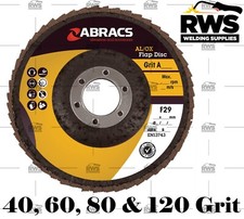 Abracs 115mm Flap Sanding Disc Aluminium Oxide 40 Grit Coarse 4 1/2" 4 1/2 inch
