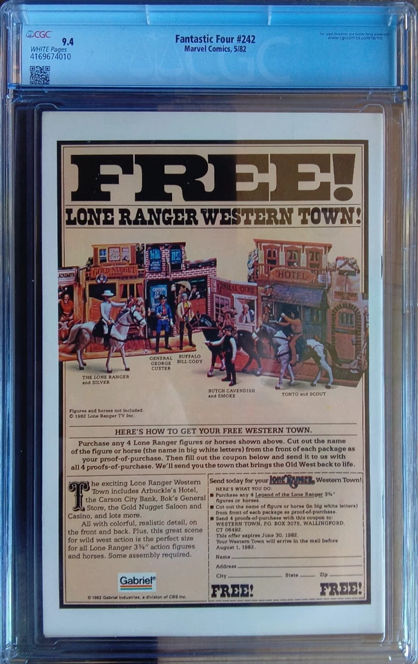 cgc 9.4 Fantastic Four #242 Terrax - Image 2 of 2