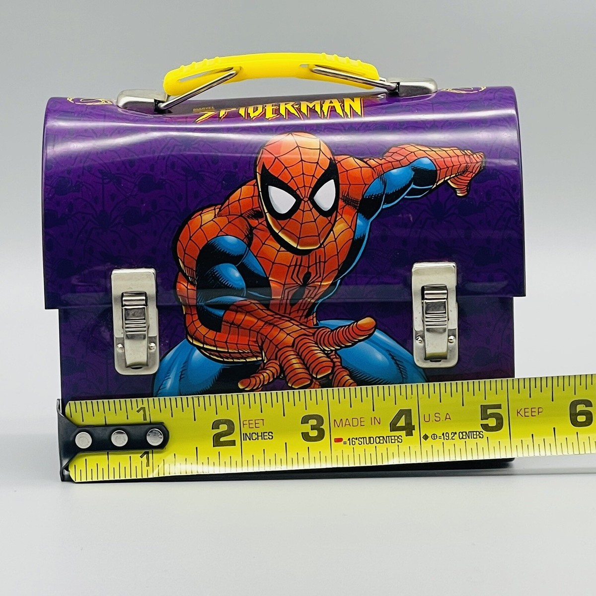 Vintage Spider-Man Marvel Comics Mini Tin Lunch Box 2001 | eBay