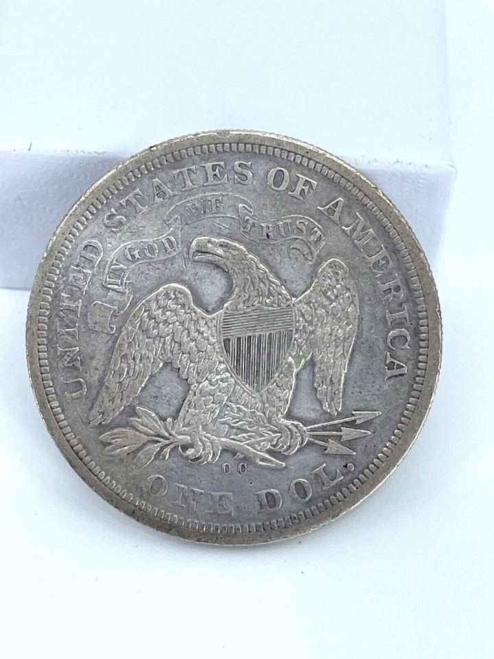 LOOK----1872- CC, NGC XF Details Cleaned Seated Liberty Silver Dollar - Image 3 of 4