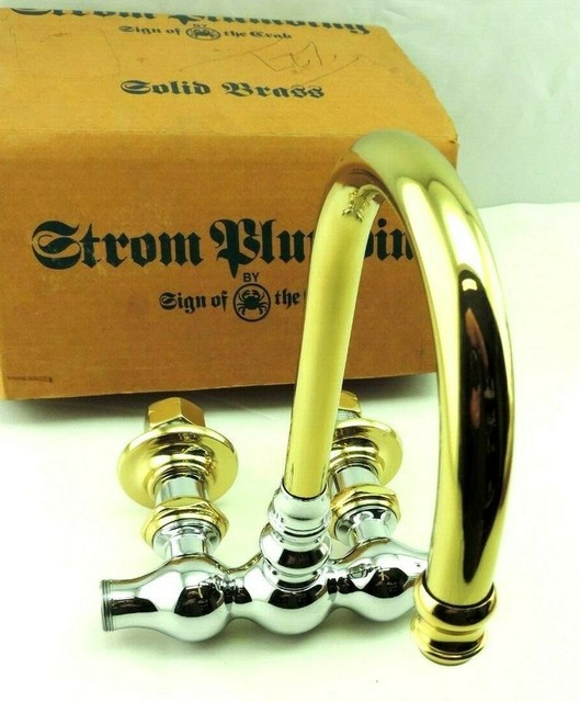 Strom Plumbing By Sign Of The Crab Double Handle Wall Mounted Tub