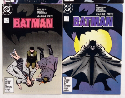 BATMAN YEAR ONE #404 405 406 407*DC, 1986*FRANK MILLER*CARMINE