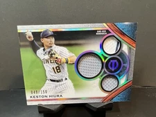 2021 Topps Tribute - Tribute Triple Relics #TTR-KH Keston Hiura /150 