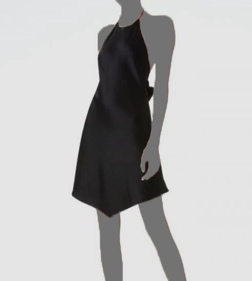 alice and olivia black halter dress + Francene Handkerchief Hem Mini in Black, Size 2 Hannah halter maxi dress