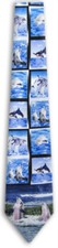 Men's Dolphins Fish Ocean Animal Lovers Novelty Fun NeckTie