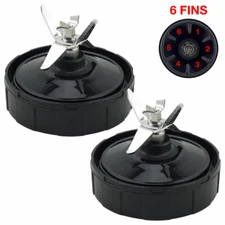2 Pack Pro Extractor Blades 431KKU480 for Nutri Ninja Auto-iQ 6 Female fins