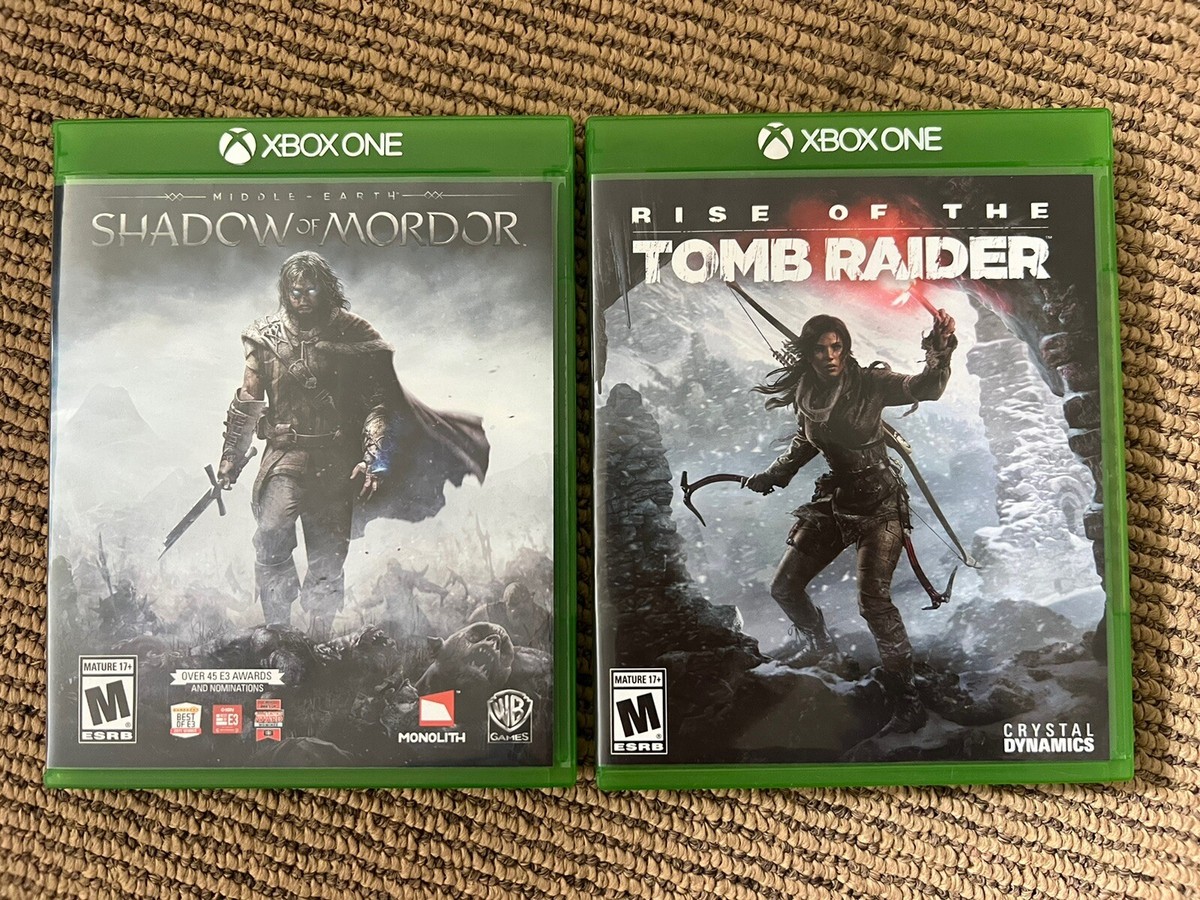 Rise of the Tomb Raider Shadow of Mordor- Xbox One (BUNDLE DEAL!)