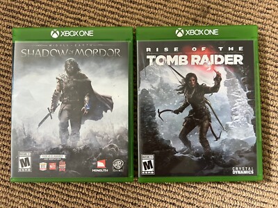Rise of the Tomb Raider Shadow of Mordor- Xbox One (BUNDLE DEAL!)  885370982299|