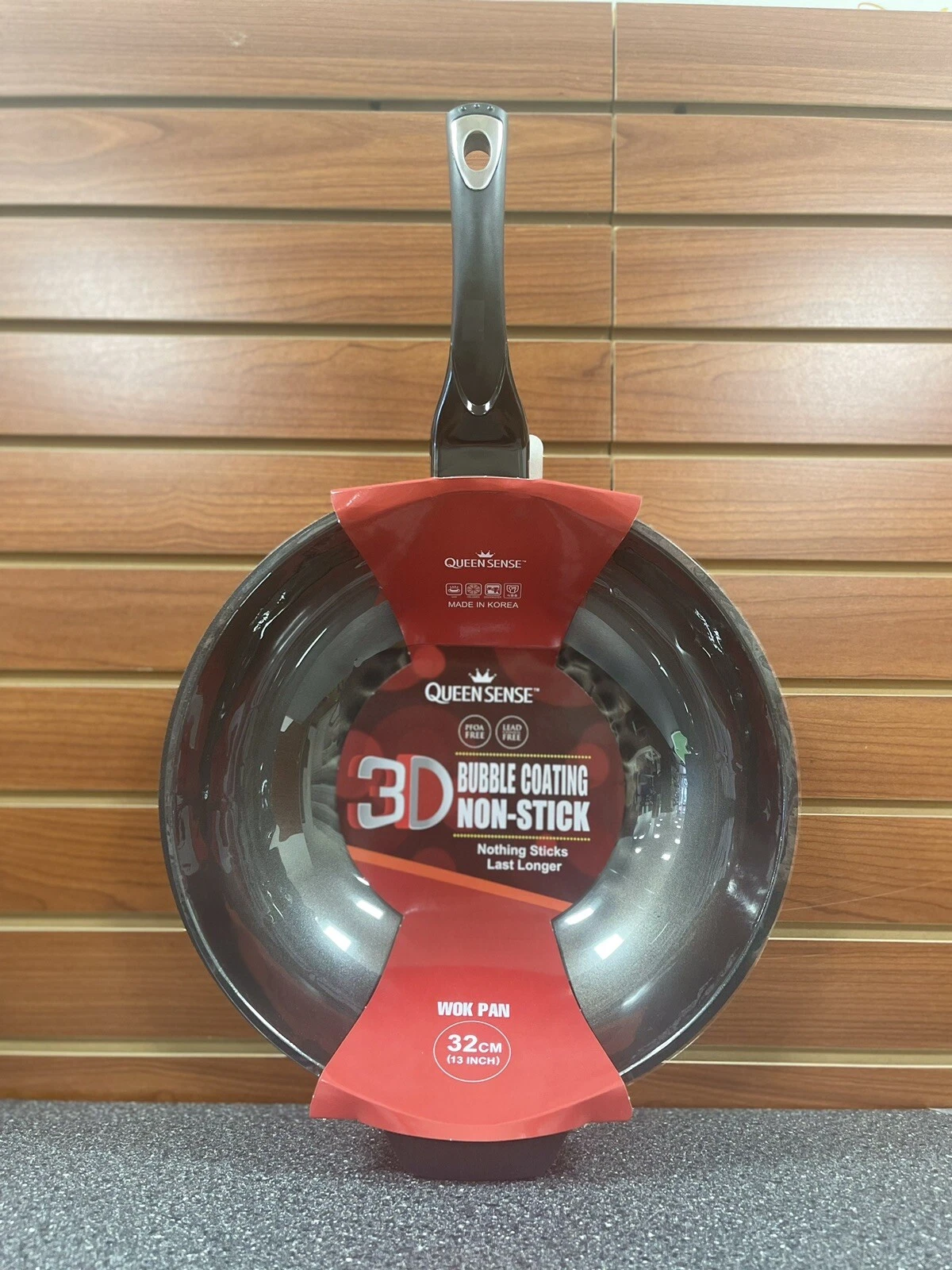 QUEENSENSE- Non Stick Wok Pan 13in (32cm )