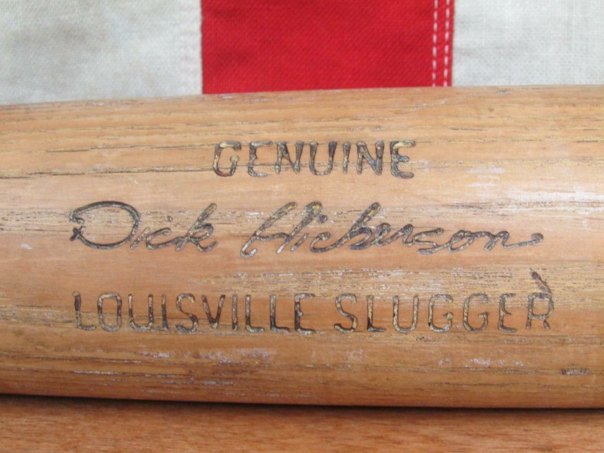 Vintage Louisville Slugger Wood Baseball Bat Dick Hickerson