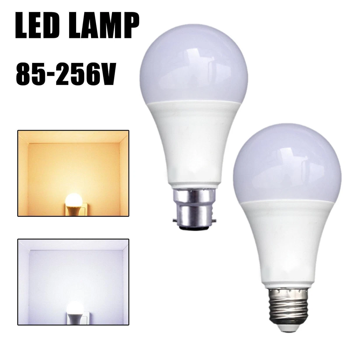 LED E27 B22 Radar Sensitive Light Bulb Energy Saving Detect On Off Auto Z4X2