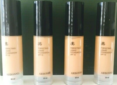ORIGINAL Arbonne PERFECTING LIQUID FOUNDATION LSF15 VEGAN 30ML SCHATON WÄHLEN NEU