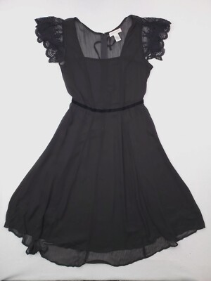 band of gypsies black dress ADRIANNA PAPELL Size 10 Black Women Dress
