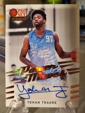 2021-22 Leaf Pro Set Power Moves Autographs Bronze Yohan Traore Rookie Auto UCSB