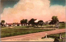 Vintage Postcard RIDGE FARM TOURIST CAMP, TREVOSE, PENNSYLVANIA JS3