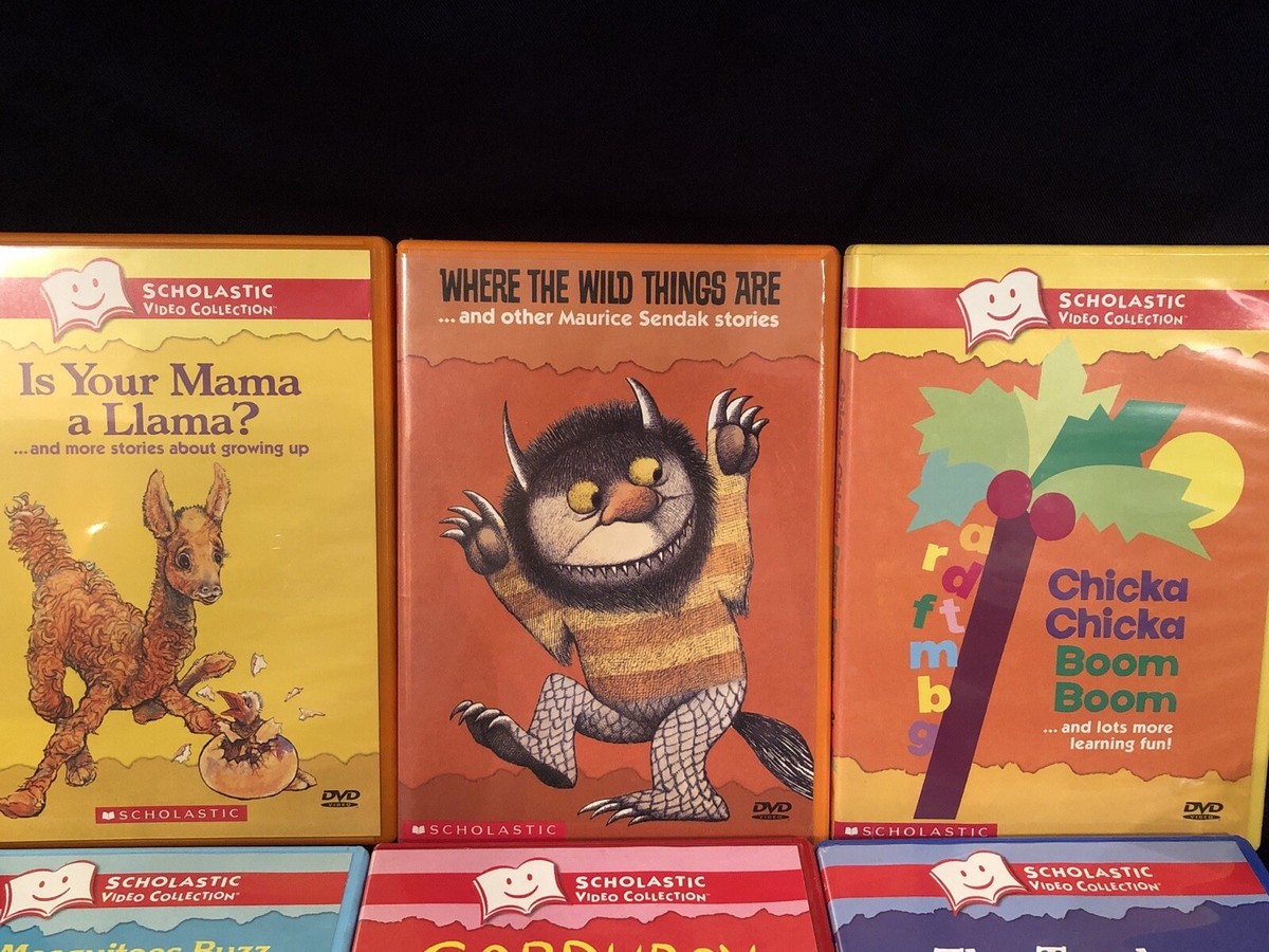 6 DVD Lot Scholastic Video Collection! Corduroy, Chicka, Mama A