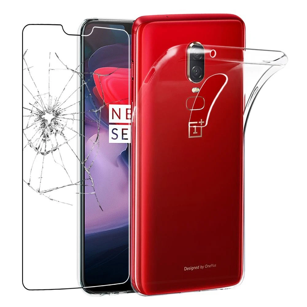 Custodia TPU Sottile Per Oneplus 6 - Cover Morbida Antiurto Bianca