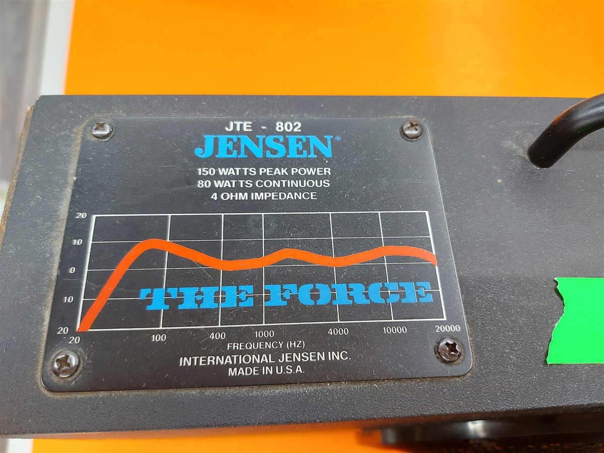 *READ* Vintage Jensen JTE-802 The Force Car Speakers 150W *READ* Vintage Jensen JTE-802 The Force Car Speakers 150W