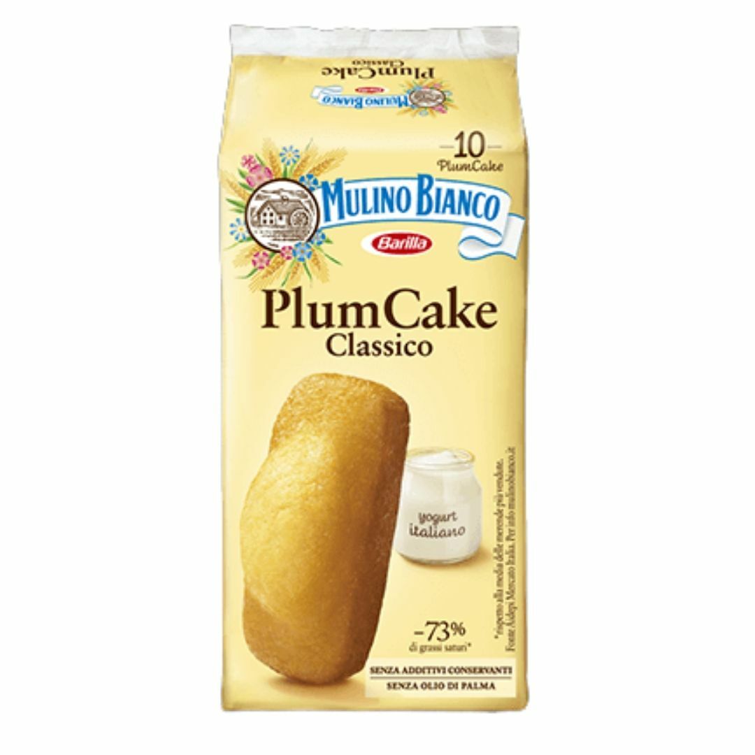 Mulino Bianco PlumCake Classico Allo Yogurt Confezione Da 10 Plumcake - 350 Gr
