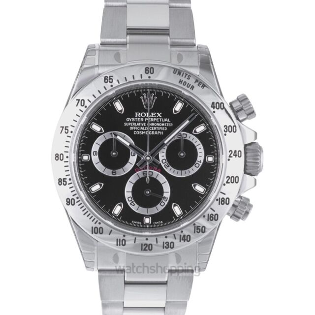 Rolex Cosmograph Daytona Men's Black Watch - 116520 for sale 