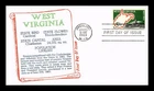 DR JIM STAMPS US COVER WEST VIRGINIA STATEHOOD CENTENNIAL FDC KHOL KRAFT