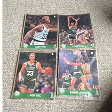 Boston Celtics NBA Basketball action photo 4 - Bird, McHale, Johnson