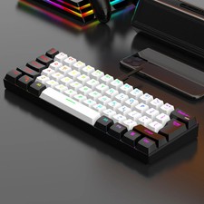 60 Wired RGB Gaming Keyboard 61-Key Ultra Compact Waterproof Mini Keyboard