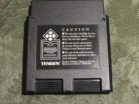 Road Runner for NES by Tengen, black cart.  Contacts cleaned, tested WORKING