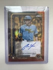2025 Topps Gilded CHRISTIAN YELICH Chrome Gold Auto Yellow-Gold /75 On-Card MIL