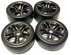 Fits Traxxas 64077-3 XO-1 - TIRES Front/Rear Set of 4 Wheels Tyres factory glued — photo 2