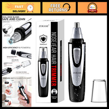 Painless Ear Nose Hair Trimmer - Waterproof Dual Edge Clipper for Men Women