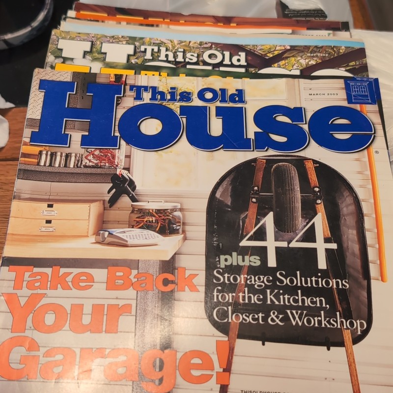 This Old House Illustrated Magazine March 2003 Storage Solutions Garage Kitchen
