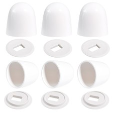 6Pcs Universal Toilet Bolt Caps, 1.44" Tall Snap-On Toilet Bowl Bolt Covers