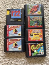 Sega Genesis games Lot (Sonic 3, Frogger, F22, Pac-Man + More)
