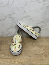 Vans Classic Slip-On Get Outdoors Marshmallow True White Canvas Women Shoes Sz 5