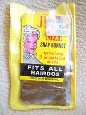 Vintage JUMBO Size Snap Rain Bonnet / Hong Kong / NEW