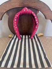 Lele Sadoughi Red Gold Hearts Headband Valentines Soft Gift Core Romantic Girly