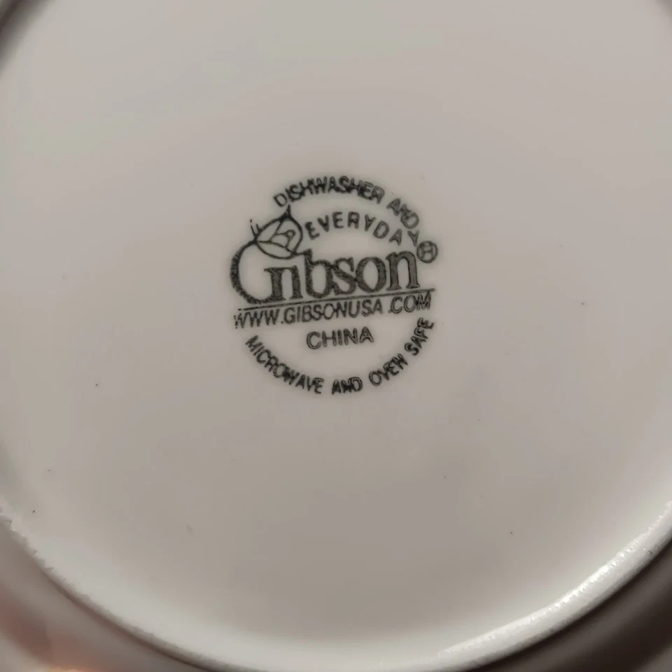 лот из 4 фарфоровых тарелок gibson 7 дюймов для посудомоечной машины микроволновой печи безопасный  - Изображение 3 из 4