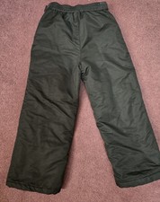Swiss Tech Snow Pants Youth S 6-7 Unisex Boys Girls Black Pull-up Elastic Waist