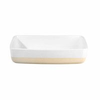 Asa Selection Grande Auflaufform Rechteckig Ofenform Steinzeug Weiß 28.5 X 20 Cm