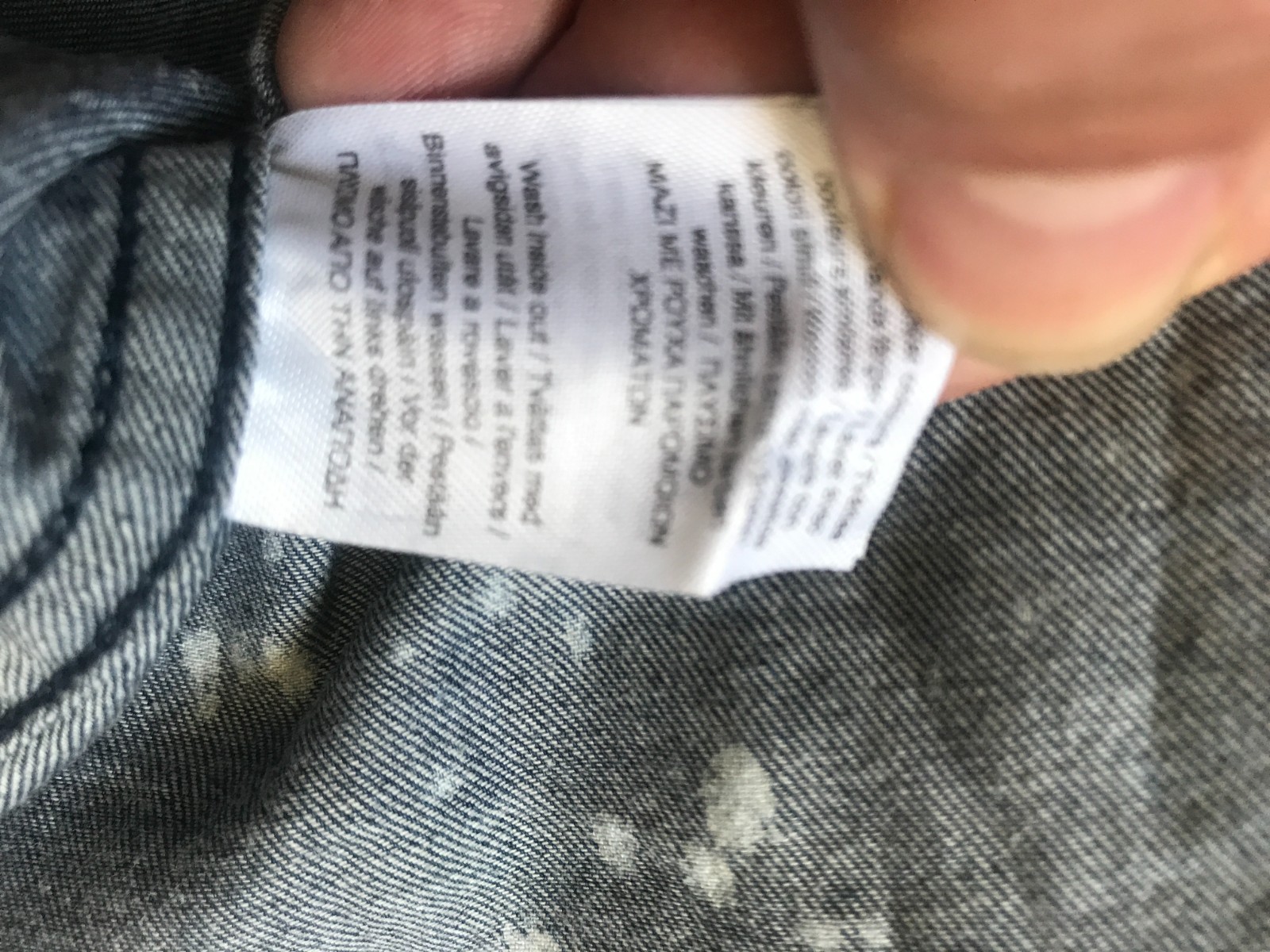 CHEAP MONDAY MEN'S DENIM  FRANK SHIRT MODERN FIT SZ MEDIUM SPLATTERED image 8