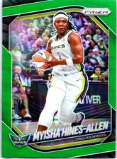 2025 Panini Prizm WNBA #96 Myisha Hines-Allen Green Prizms