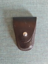 Vintage BUCHEIMER D3 Leather Handcuff Case Holder Police Duty Belt Pouch USA