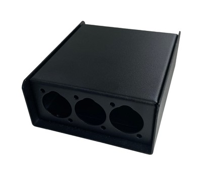 PROCRAFT PB2-3X3X-BK - Steel Project Box 4 1/2'' x 3-3/4'' x 1 5/8'' w/6 ''D'' Punche