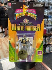 Auto Morphin Metallic White Ranger (Vintage MMPR Power Rangers, Bandai) **SEALED