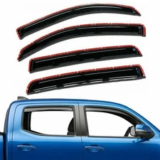 For 2016-2023 Toyota Tacoma Crew Cab Window Sun Rain Visor Wind Guard Vent 4PCS