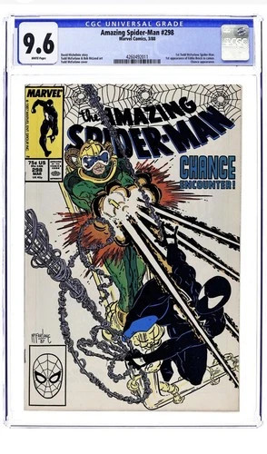 Amazing Spider-Man #298 CGC 9.6 1st Cameo App Venom McFarlane